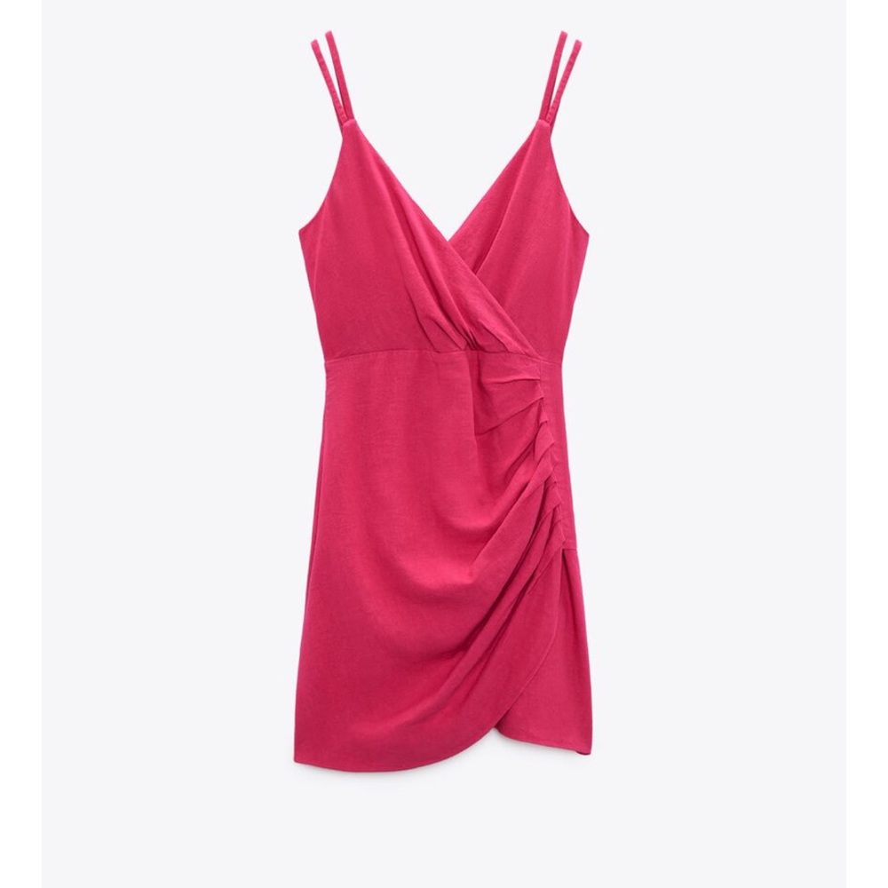 Zara Linen Blend Mini Dress